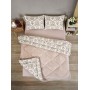 ETE HOMETEX ÇİFT KİŞİLİK LÜX WELSOFT YORGAN SETİ 195X215CM AKSU BEJ 8696474231869